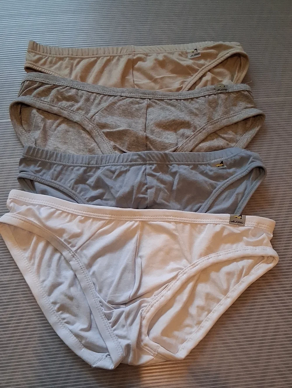Everyday Cotton Briefs Pack — White, Light Gray, Tan, Blue